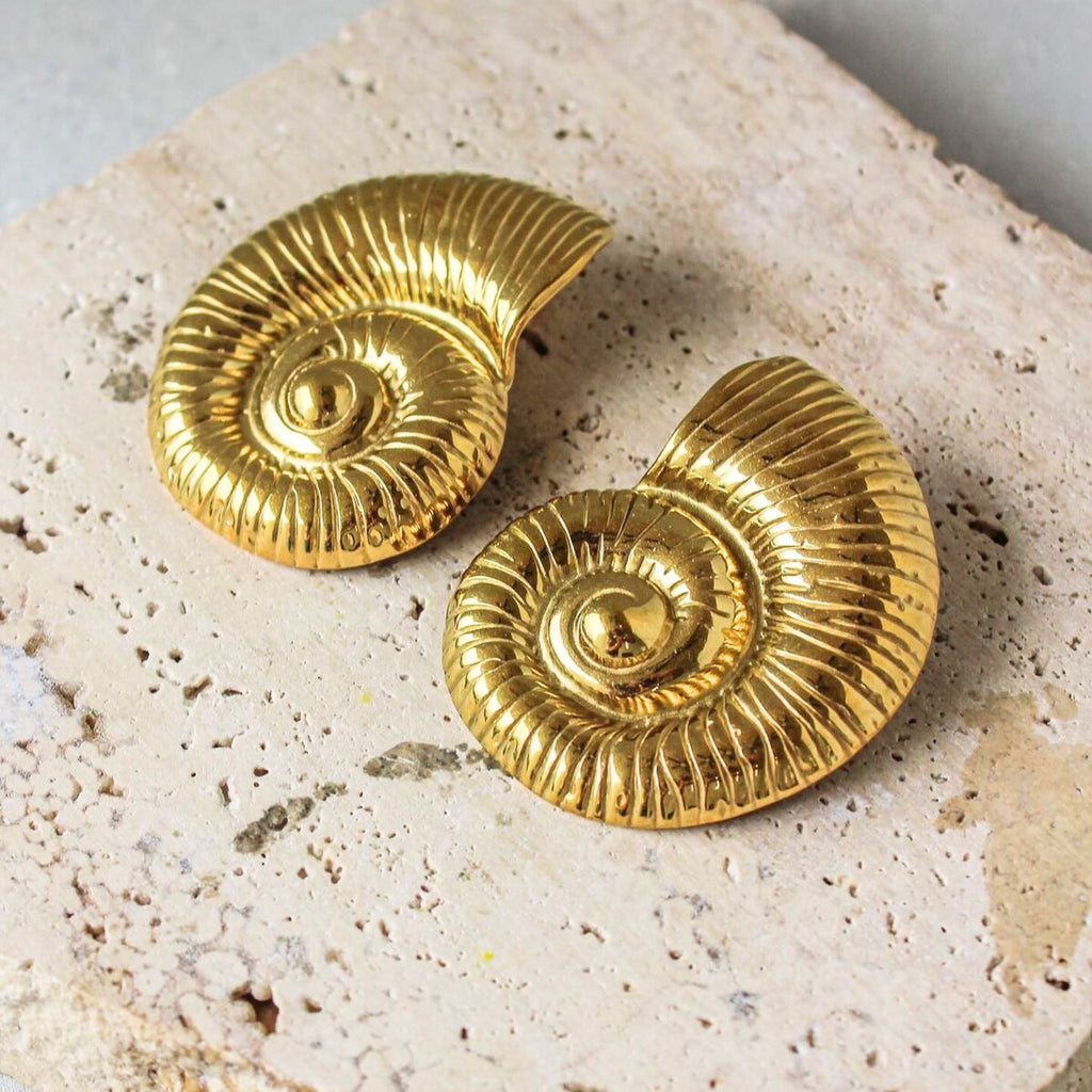 Aretes caracol chunky