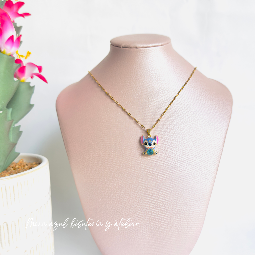 Collar Stich celeste