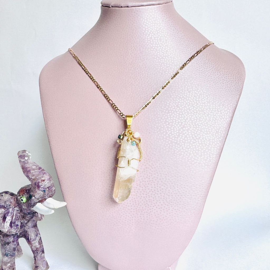 Collar cuarzo citrino carti