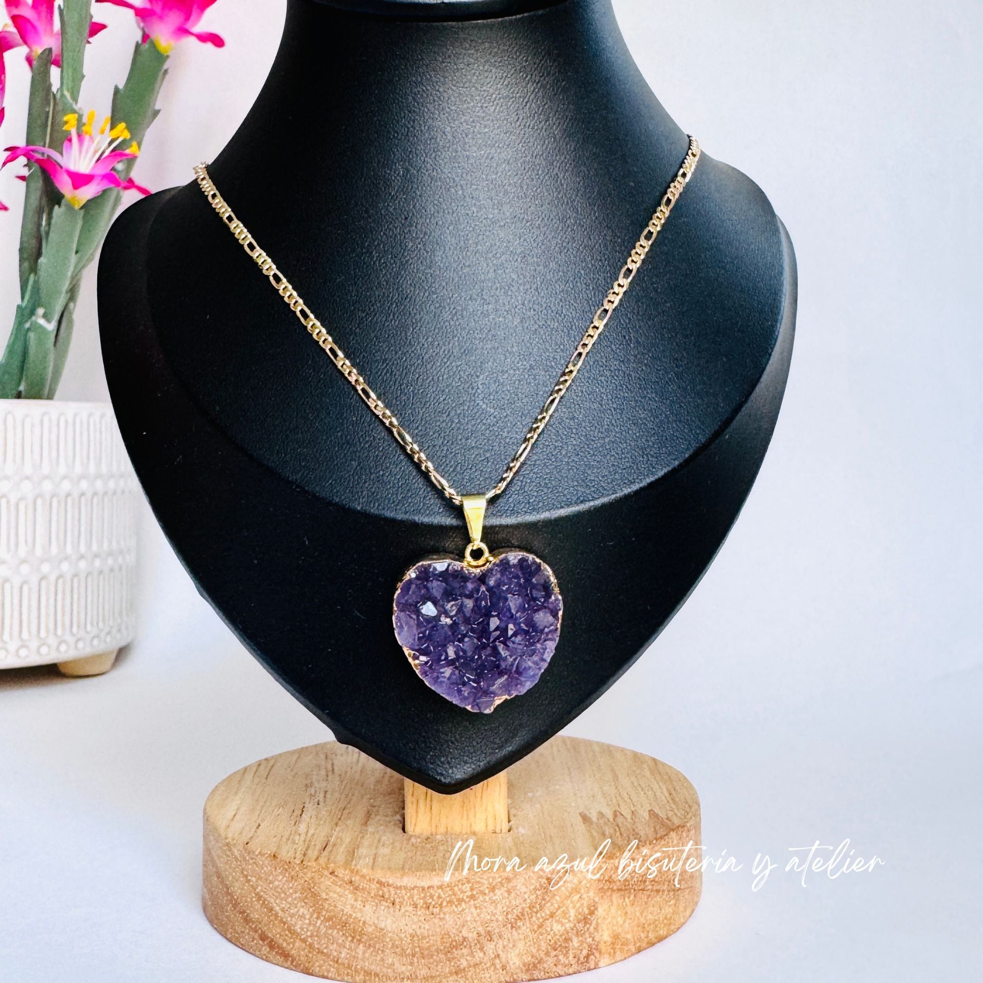 Collar druza de amatista