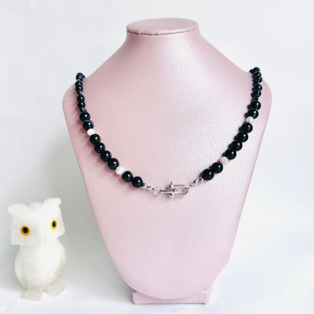 Collar onix perla y turco