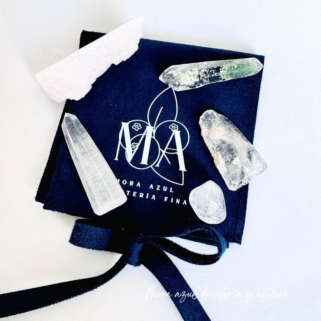 Colección de cuarzo cristal