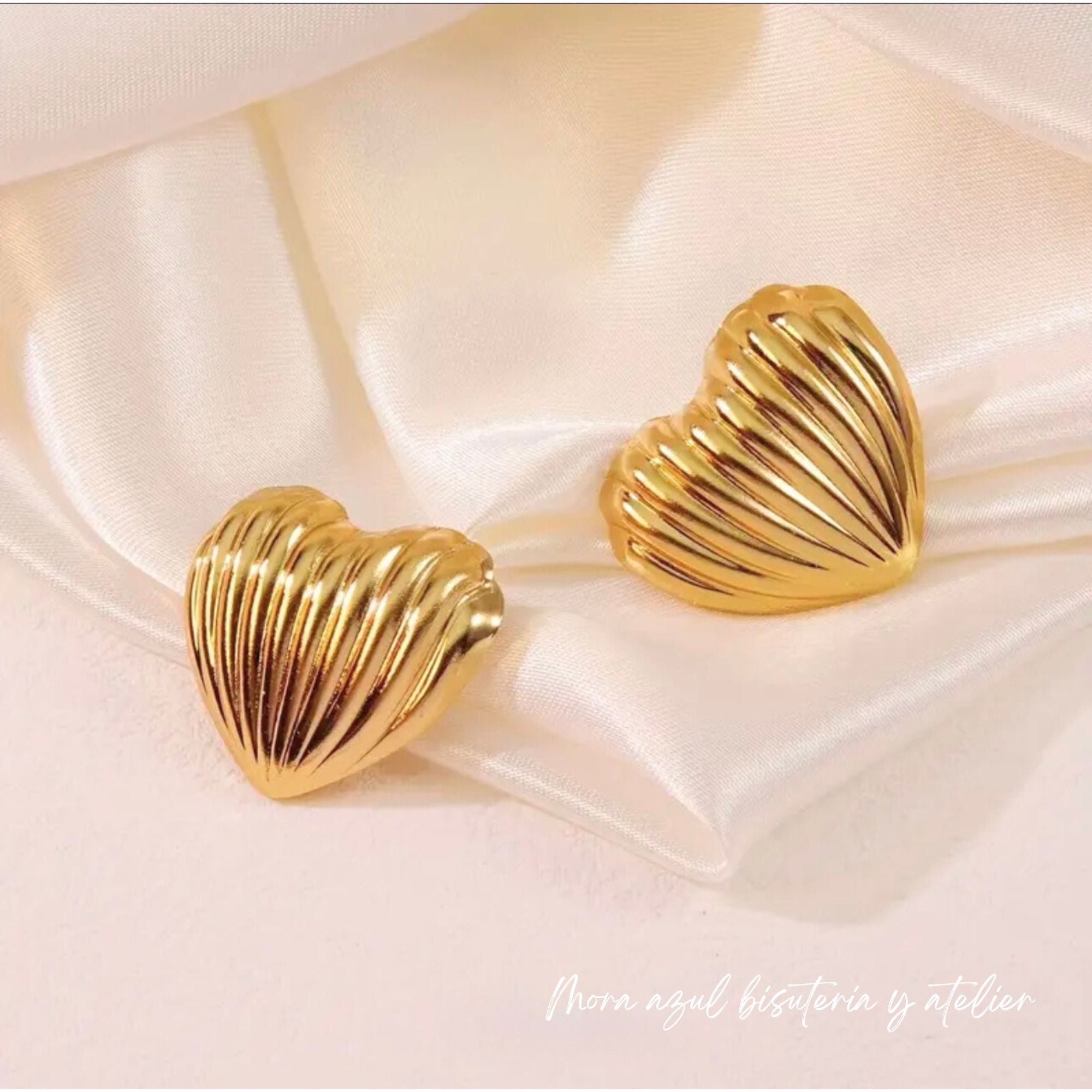 Arete chunky corazón