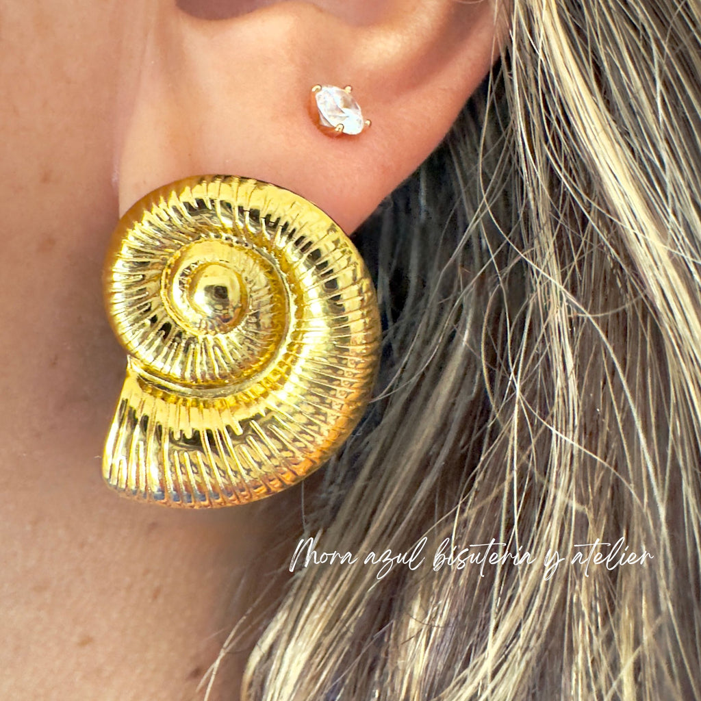 Aretes caracol chunky