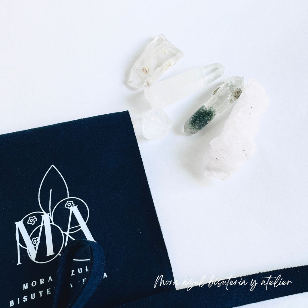 Colección de cuarzo cristal