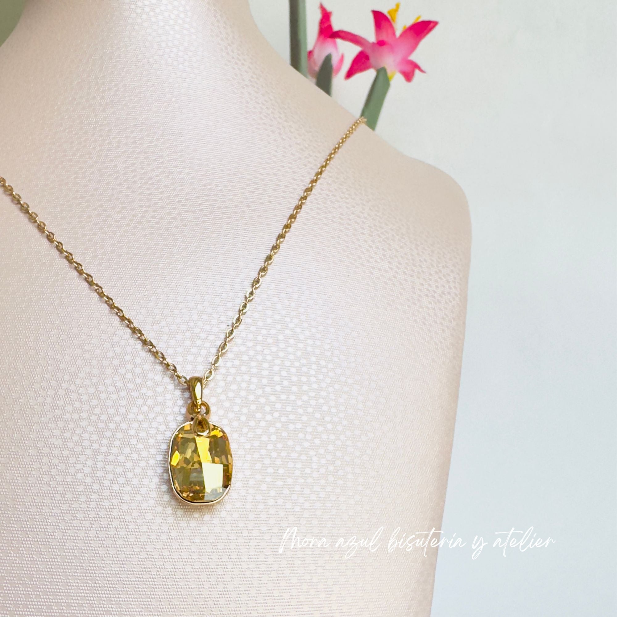 Collar atardecer de Ambar