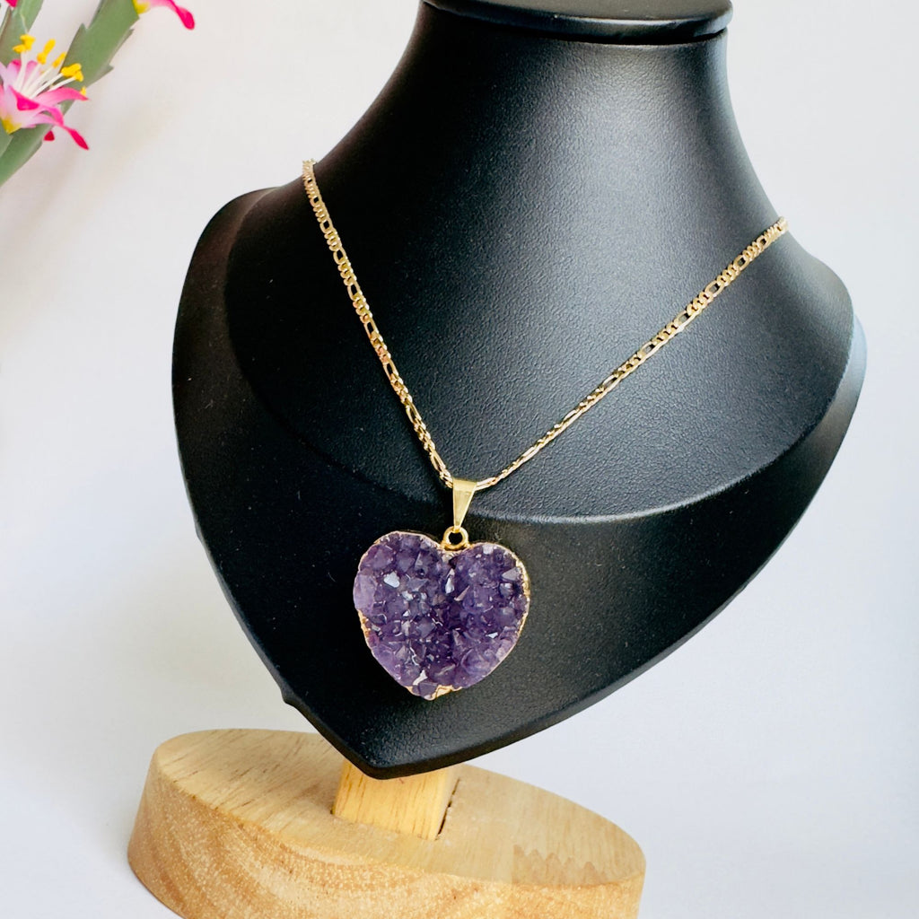 Collar druza de amatista