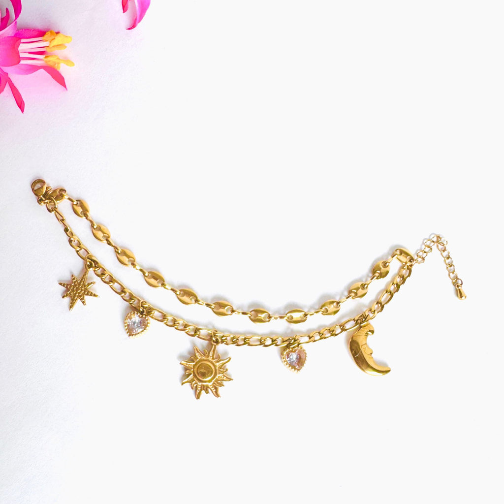 Pulsera doble de estrellas dupe Tifany