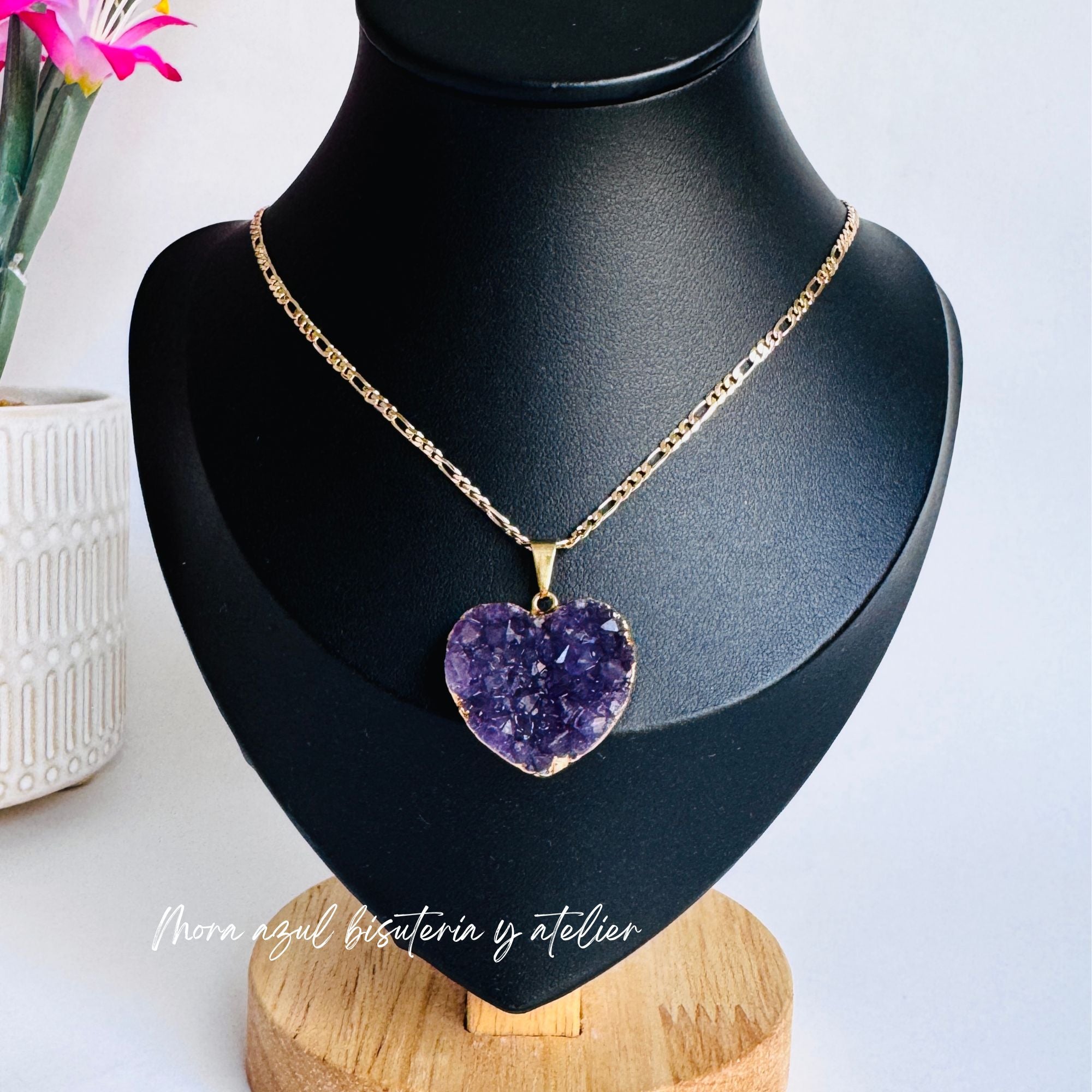 Collar druza de amatista